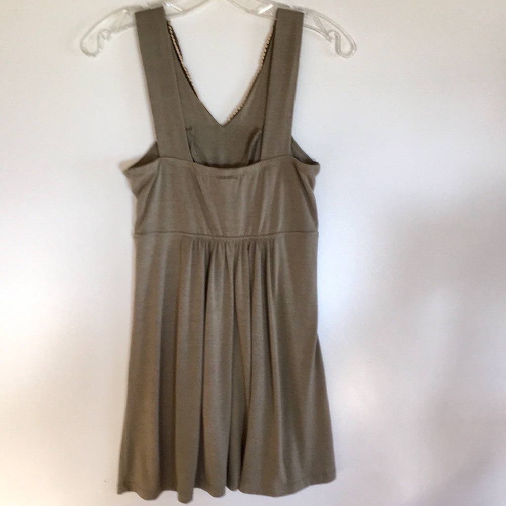 💐  BEADED TANK DRESS by WET SEAL ARMY GREEN - Picture 6 of 7